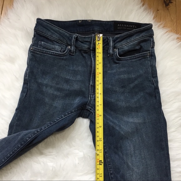 All saints skinny jeans W24 X 28 - Picture 3 of 8